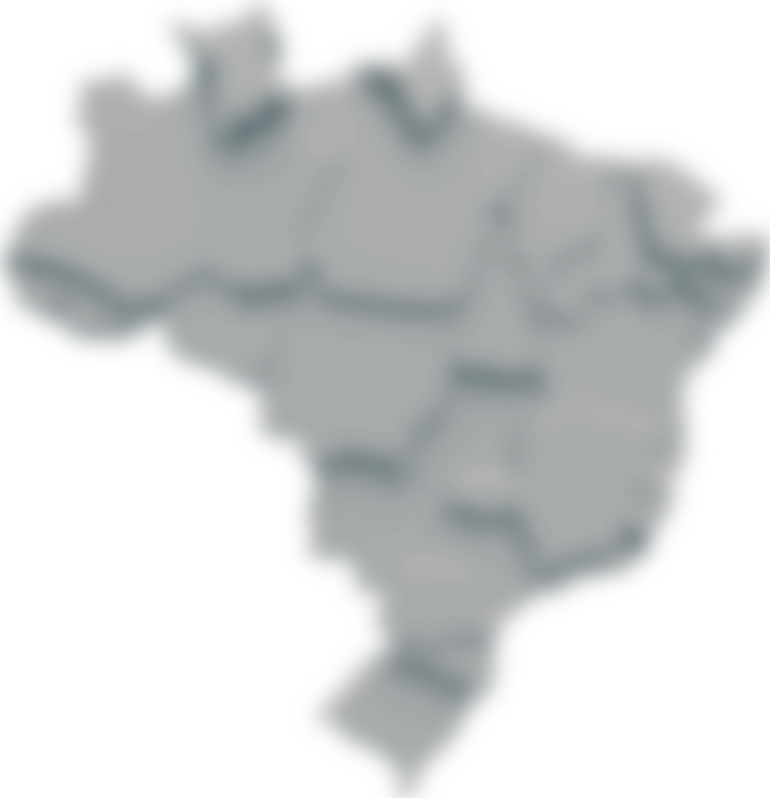 map brazil in 3d render